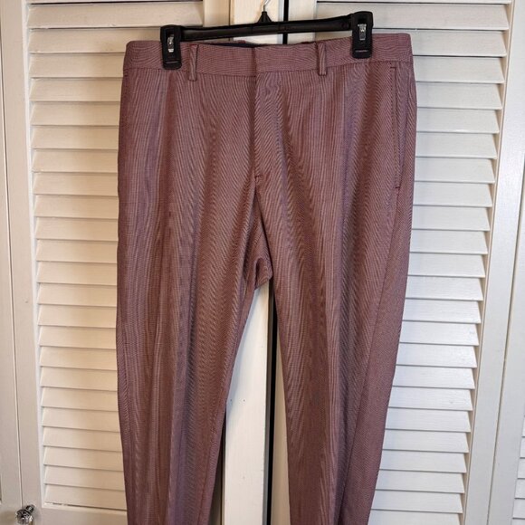 Zara Man Slim Fit Two-Piece Suit cranberry red blazer 40/pant 32 holiday, career - Picture 7 of 12